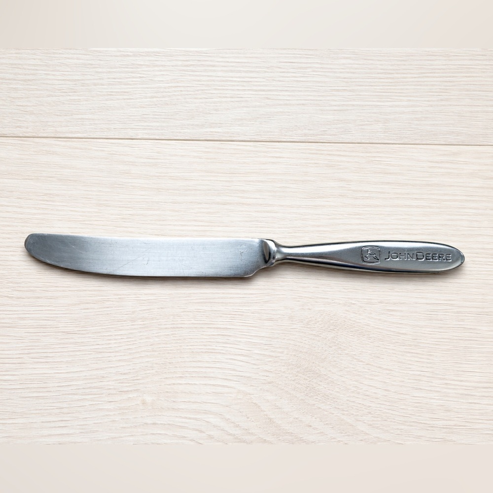 Gibson John Deere Engraved Stainless Steel Butter Knife Spreader Flatware